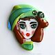 Brooch-pin: fusing, made of glass Ladies. Brooches. LiliaGorbach Glass. My Livemaster. Фото №5