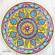 Mandala 'Awakening' decorative plate, Plates, Krasnodar,  Фото №1