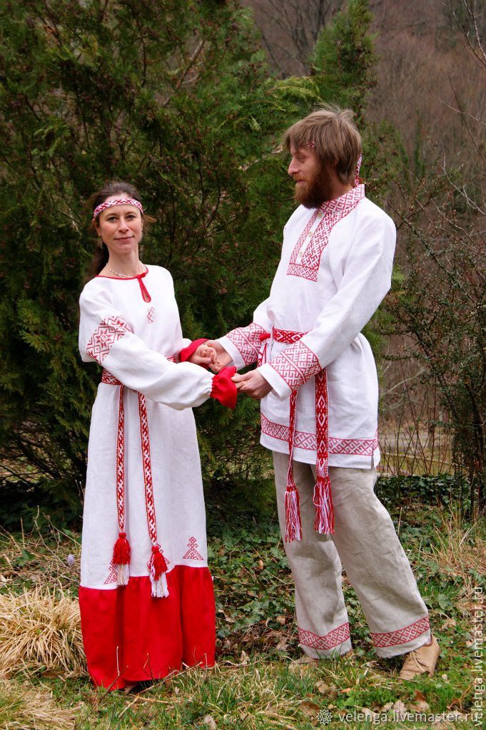 Свадебное платье в старорусском стиле