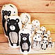 Educational Toy Forest Animals wooden toy home decor. Puzzle. color of magic. My Livemaster. Фото №5