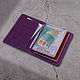 Passport cover 'Euro' with insert for car documents. Passport cover. murzikcool. My Livemaster. Фото №5