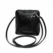 Сумки и аксессуары handmade. Livemaster - original item Crossbody bag: Handbag Leather Women`s Black Bente Mod. C83-911. Handmade.