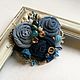 Brooch denim "May", Brooches, Moscow,  Фото №1