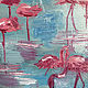 Flamingo, oil Painting, bird painting. Pictures. myfoxyart (MyFoxyArt). My Livemaster. Фото №5