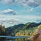 Painting landscape with river oil Sky, nature, summer. Pictures. olga-klim (olga-klim). My Livemaster. Фото №4
