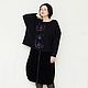 Oversize jumper with embroidery Night flowers, wool. Jumpers. EverSpring. Dresses and coats.. My Livemaster. Фото №4
