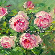 Картины и панно handmade. Livemaster - original item Oil painting on canvas. Roses smell like in the summer! the picture with the roses. Handmade.