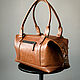 Order Travel bag genuine leather. cognac. odalgoods (odalgoods). Livemaster. . Sports bag Фото №3