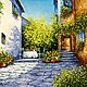 Oil painting Summer cafe. Pictures. The colorful world. Online shopping on My Livemaster.  Фото №2