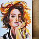 Sun in hair - portrait on canvas. Pictures. Annet Loginova. Online shopping on My Livemaster.  Фото №2
