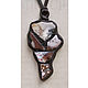 Collection of agate pendant leather with agate, Pendants, Moscow,  Фото №1