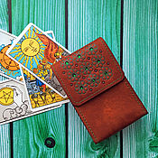 Фен-шуй и эзотерика handmade. Livemaster - original item Leather case for Tarot cards. Handmade.