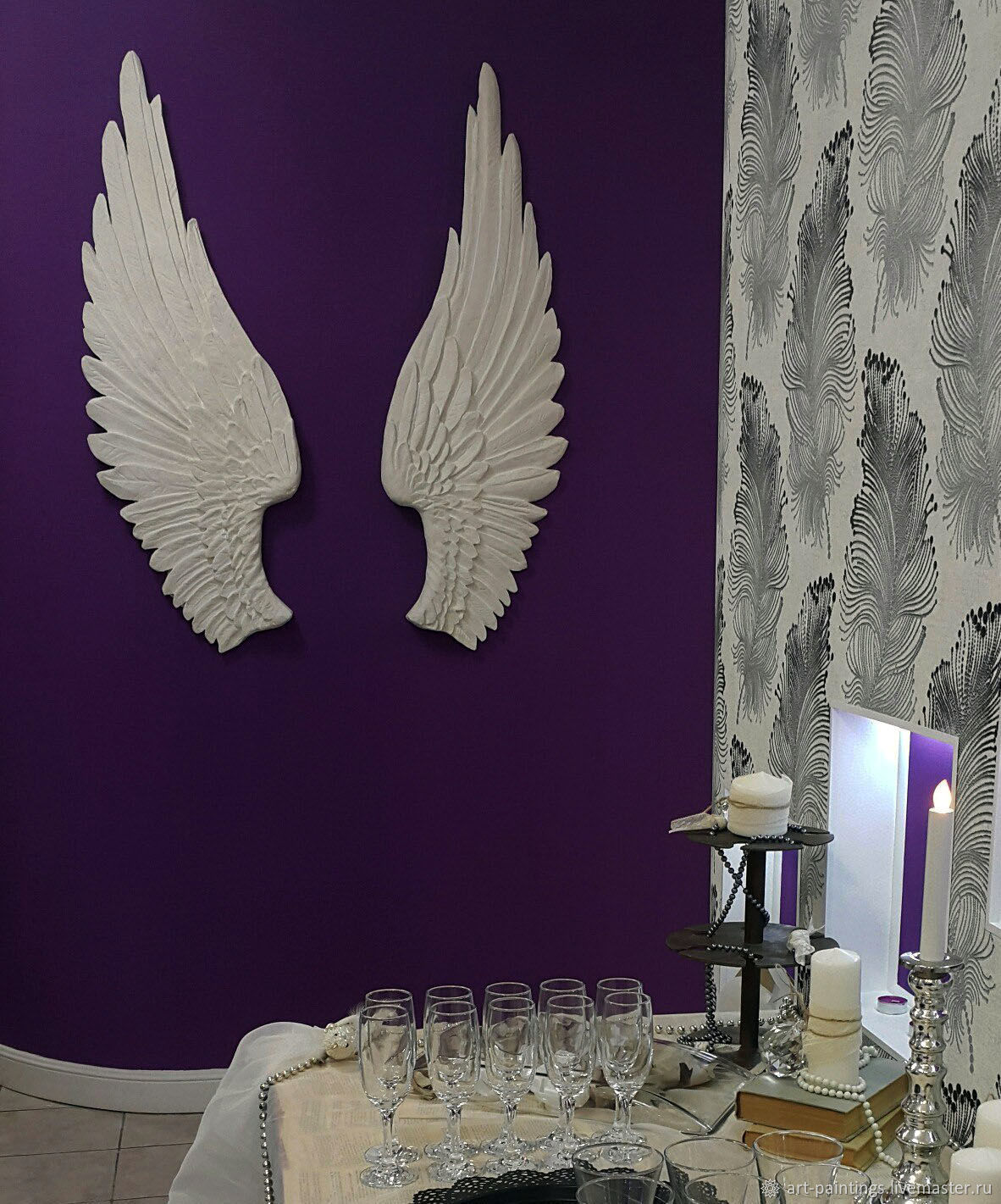 Панно: крылья на стену купить в интернет-магазине Ярмарка Мастеров по ...