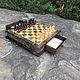 Подарочные шахматы из морёной карельской берёзы. Шахматы. ARTs & CRAFTs. Ярмарка Мастеров.  Фото №5