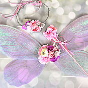 Субкультуры handmade. Livemaster - original item Fairy wings, headband, glow stick. Handmade.
