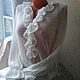 Knitted blouse with ruffle 'Olesya' handmade, Sweater Jackets, Dmitrov,  Фото №1