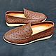 Order Men's loafers made of genuine ostrich leather, individual tailoring!. SHOES&BAGS. Livemaster. . Loafers Фото №3