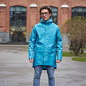 Мужская одежда handmade. Livemaster - original item Men`s outerwear: Raincoat waterproof men`s women`s raincoat. Handmade.