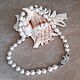 Серьги классические "Орхидея "- 2 Жемчуг Shell Pearl. Серьги классические. Tatyana's Jewelry for the soul. Ярмарка Мастеров.  Фото №6