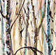 Watercolor work of ' Birch forest in the thaw'. Pictures. avrum (avrum). Online shopping on My Livemaster.  Фото №2