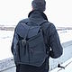 Men's leather backpack "Aviator" (Travel-Black). Men\\\'s backpack. CRAZY RHYTHM bags (TP handmade). My Livemaster. Фото №6