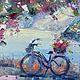 Картина маслом «Весна и велосипед», 40-30 см. Картины. Жанна Щепетова. Ярмарка Мастеров.  Фото №5