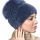 Women's mink fur hat model of Milan. Caps. hereditary Skinner. Online shopping on My Livemaster.  Фото №2