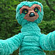 Minty Sloth, interior toy. Stuffed Toys. Kitsune Smile OOAK Toys (kitsunefluffies). Online shopping on My Livemaster.  Фото №2