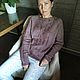 Soft sweater with arans Stylish jumper. Sweaters. svetlana-sayapina. My Livemaster. Фото №10