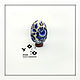 Яйцо пасхальное "Гжель" из бисера. Пасхальные яйца. Сумочки & украшения (IrenQ). Интернет-магазин Ярмарка Мастеров.  Фото №2