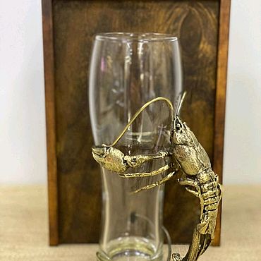 Посуда ручной работы. Ярмарка Мастеров - ручная работа Пивной бокал Рак. Handmade.