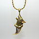 Amulet Pendant Lynx Claw natur bronze gilt. Pendants. Urbanstyle. Online shopping on My Livemaster.  Фото №2