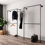 Для дома и интерьера handmade. Livemaster - original item Maestro - rail for clothes wall-mounted in loft style. Handmade.