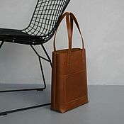 Сумки и аксессуары handmade. Livemaster - original item Women`s leather bag shopper brown (leather bag). Handmade.
