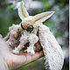 Textile moth 'Cream', Stuffed Toys, Moscow,  Фото №1