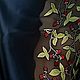 Order Natural silk, devore. Italy. Raspberry Garden. MMonro (MMonro). Livemaster. . Fabric Фото №3