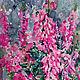 Небольшая картина акварелью с цветами "Вереск цветет" 30х20, Картины, Магнитогорск,  Фото №1