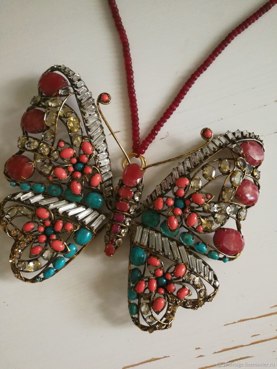 Винтаж: Броши винтажные: брошь-подвес Бабочка от C&D купить в интернет ...