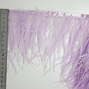 Материалы для творчества ручной работы. Ярмарка Мастеров - ручная работа Braid of ostrich feathers 10-15 cm lilac. Handmade.