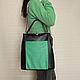 Bag bag made of genuine leather in color black green. Valise. MiTonA. My Livemaster. Фото №6