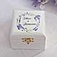 Jewelry box wedding jewelry Box for wedding rings Wedding box lavender lavender wedding
