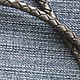 Шнурок  кожаный 4,0 мм  плетёный серый. Колье. Инна (mirshnurkov). Интернет-магазин Ярмарка Мастеров.  Фото №2