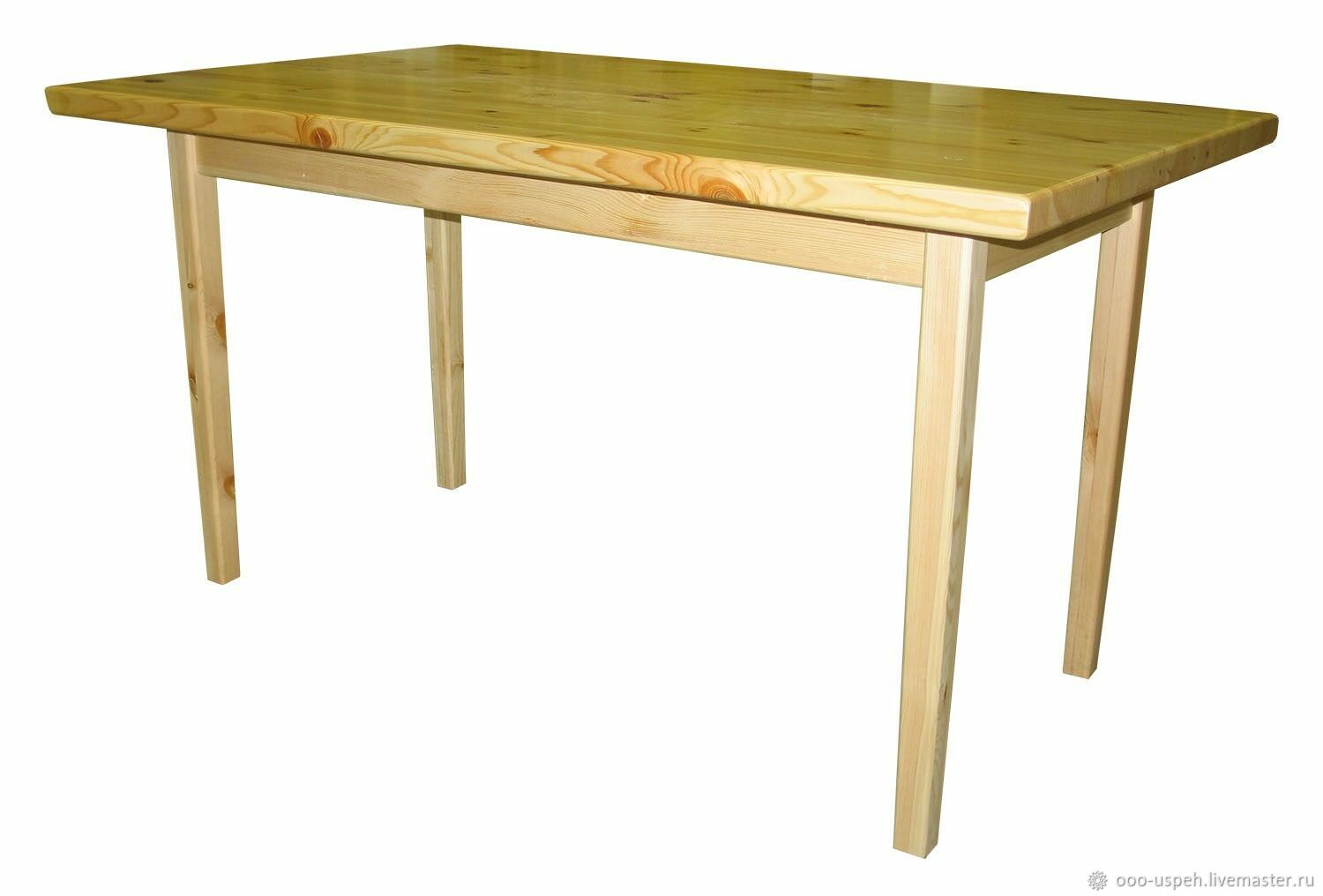 простой стол из сосны