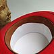 Red felt top hat 'Moulin Rouge'. Cylinder. Felt Hats Shop. My Livemaster. Фото №5
