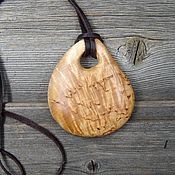 Украшения handmade. Livemaster - original item Pendant made of Karelian birch. Handmade.