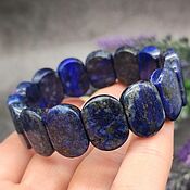 Украшения handmade. Livemaster - original item Natural Blue Lapis Lazuli Bracelet. Handmade.