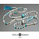 Blue lagoon necklace. Necklace. Mala by Jemma. Online shopping on My Livemaster.  Фото №2
