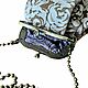 Сумка  МИНИ из натуральной кожи Розы на бежевом. Классическая сумка. Art Clutch.. Ярмарка Мастеров.  Фото №6