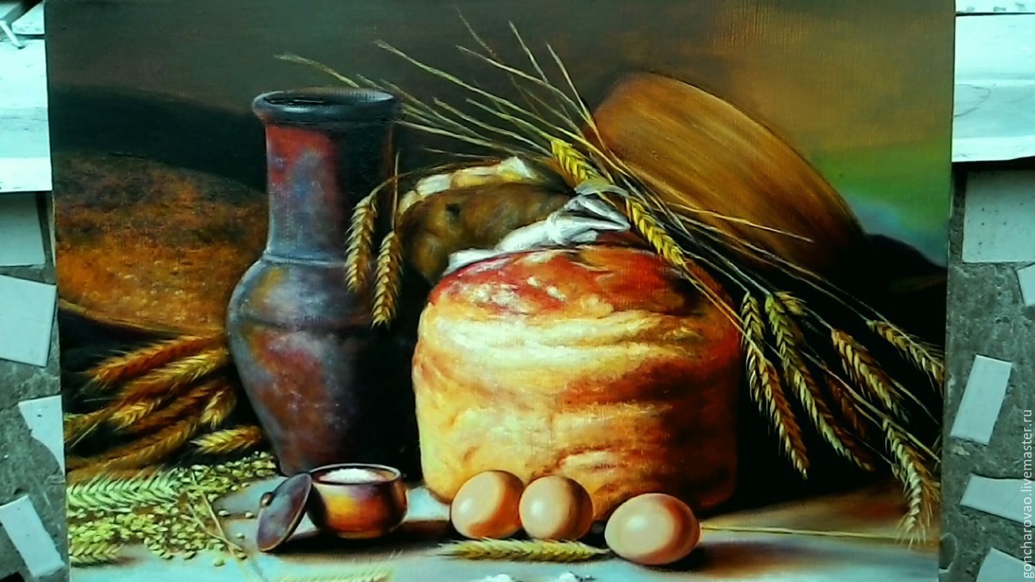 Картины с хлебом известных художников