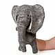 Glove toy elephant, theatrical doll, puppet theater, Puppet show, Rostov-on-Don,  Фото №1